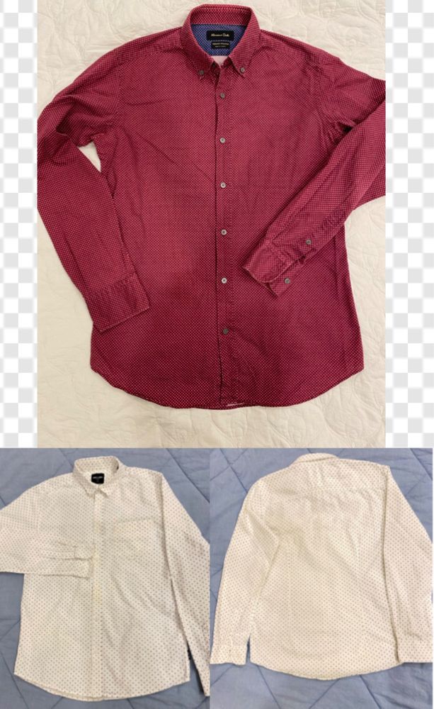 Две рубашки Massimo Dutti ( Испания) размер S   И Only&Sons (Дания) М
