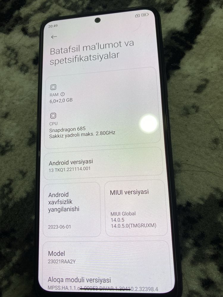 Redmi Note 12 kafolati bilan