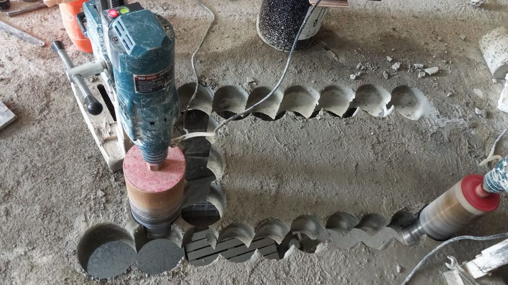 Алмазное бурение  (сверление) тесік жасау, резка бетона
