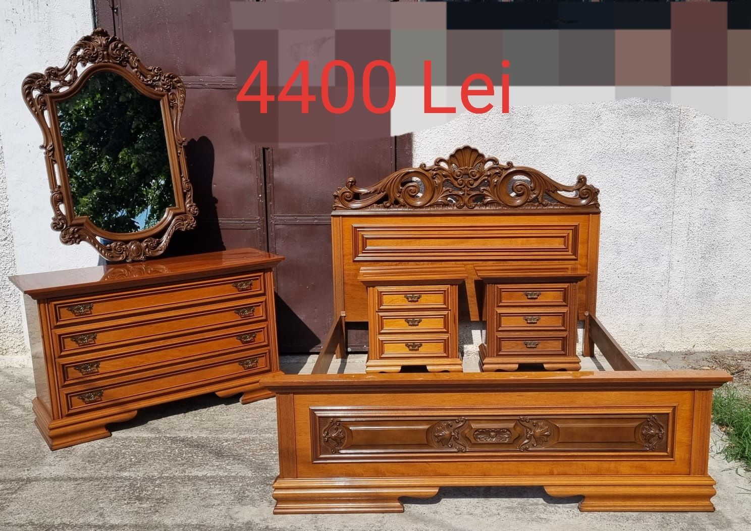 Set mobilier DORMITOR din Lemn Masiv Vintage