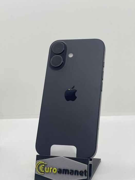 Telefon mobil Apple iPhone 16, 128GB, 5G, Black, Neactivat, Nou -A-