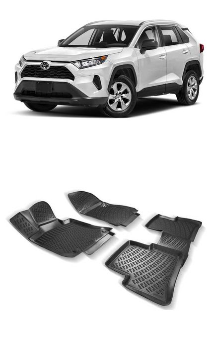 Гумени стелки RizLine съвместими с Toyota Rav 4 2018-