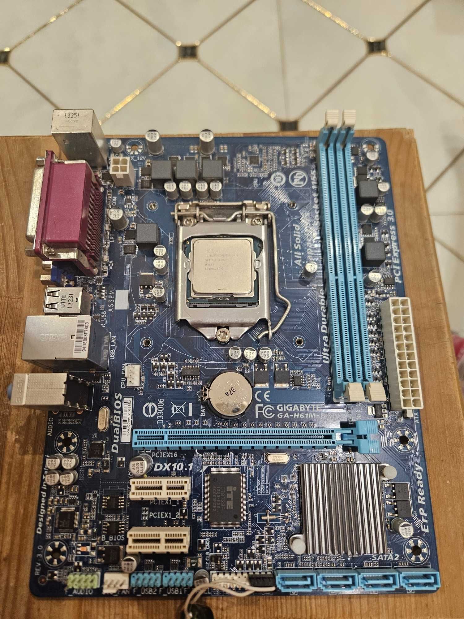 Комплект s1155 H61M+i5-3470+8Gb+Кулер