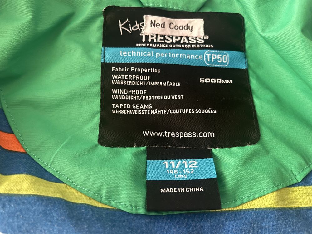 Детско яке/горнище Trespass размер 146/152 Waterproof/Windproof