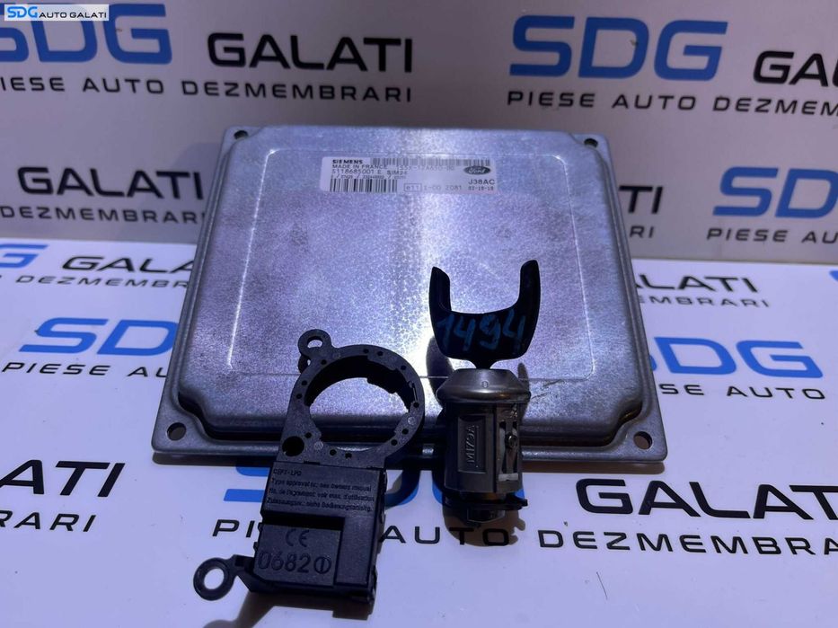 Kit Pornire ECU Calculator Motor Cheie Ford Ka 1.3 A9A 1996 - 2008 Cod 1S5X-12A650-BD S118685001E S118685001 [L4777]
