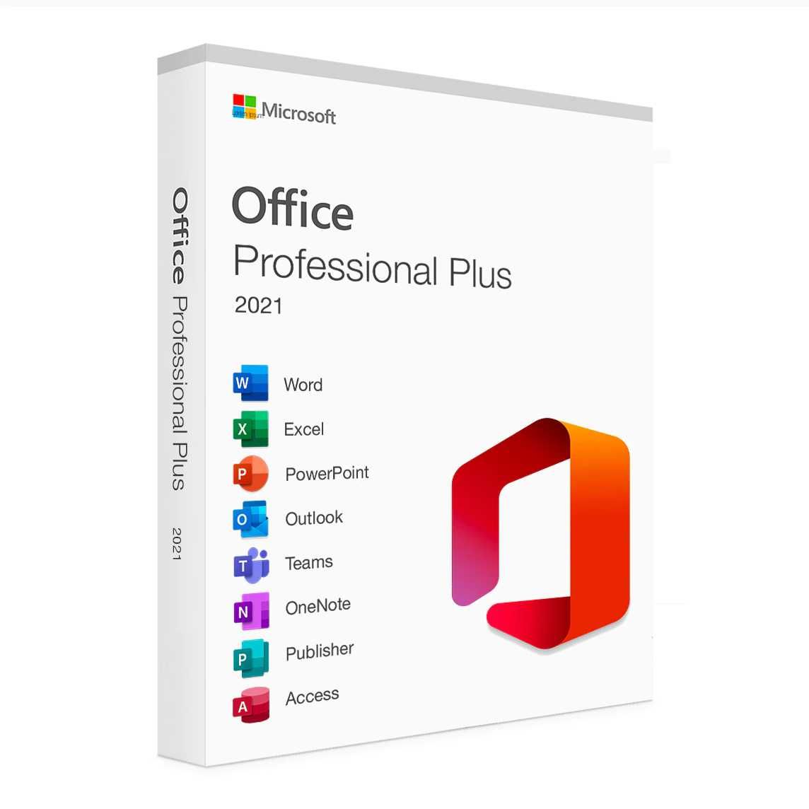 Office 365 +1TB OneDrive -Lifetime (5-25 PC), Office 2021 Pro Plus