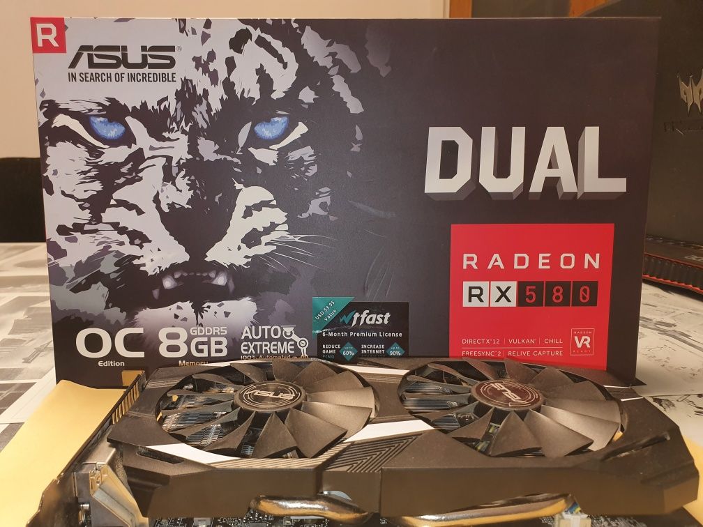 Placa video Asus Radeon RX580 - DUAL