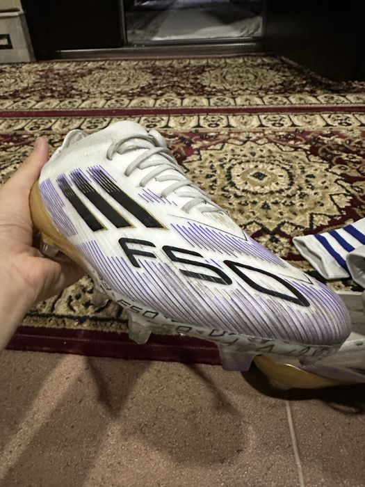 adidas F50 Elite Firm Ground Boots - White