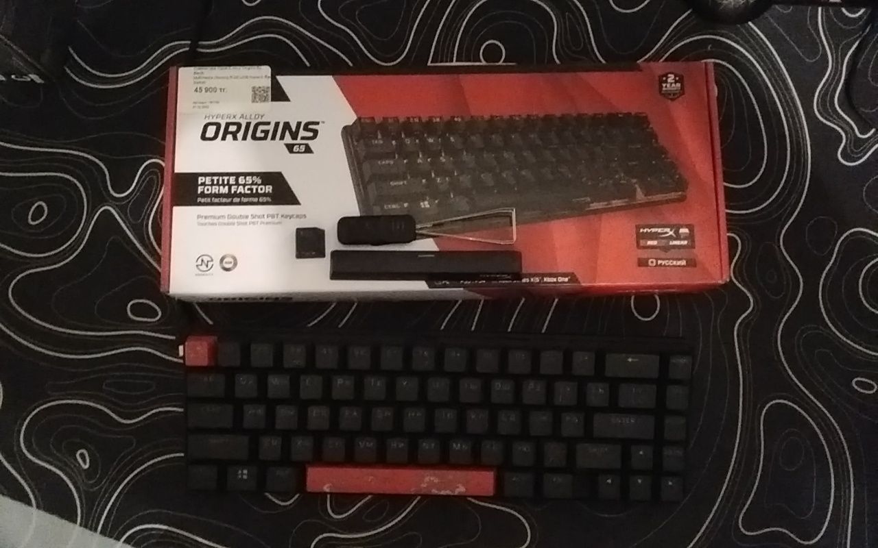 HyperX alloy origins 65 полный комплект