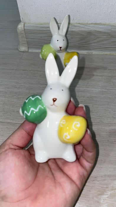 Керамические декоративные зайчики