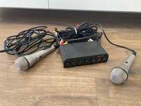 Set Karaoke Silvercrest cu 2 microfoane