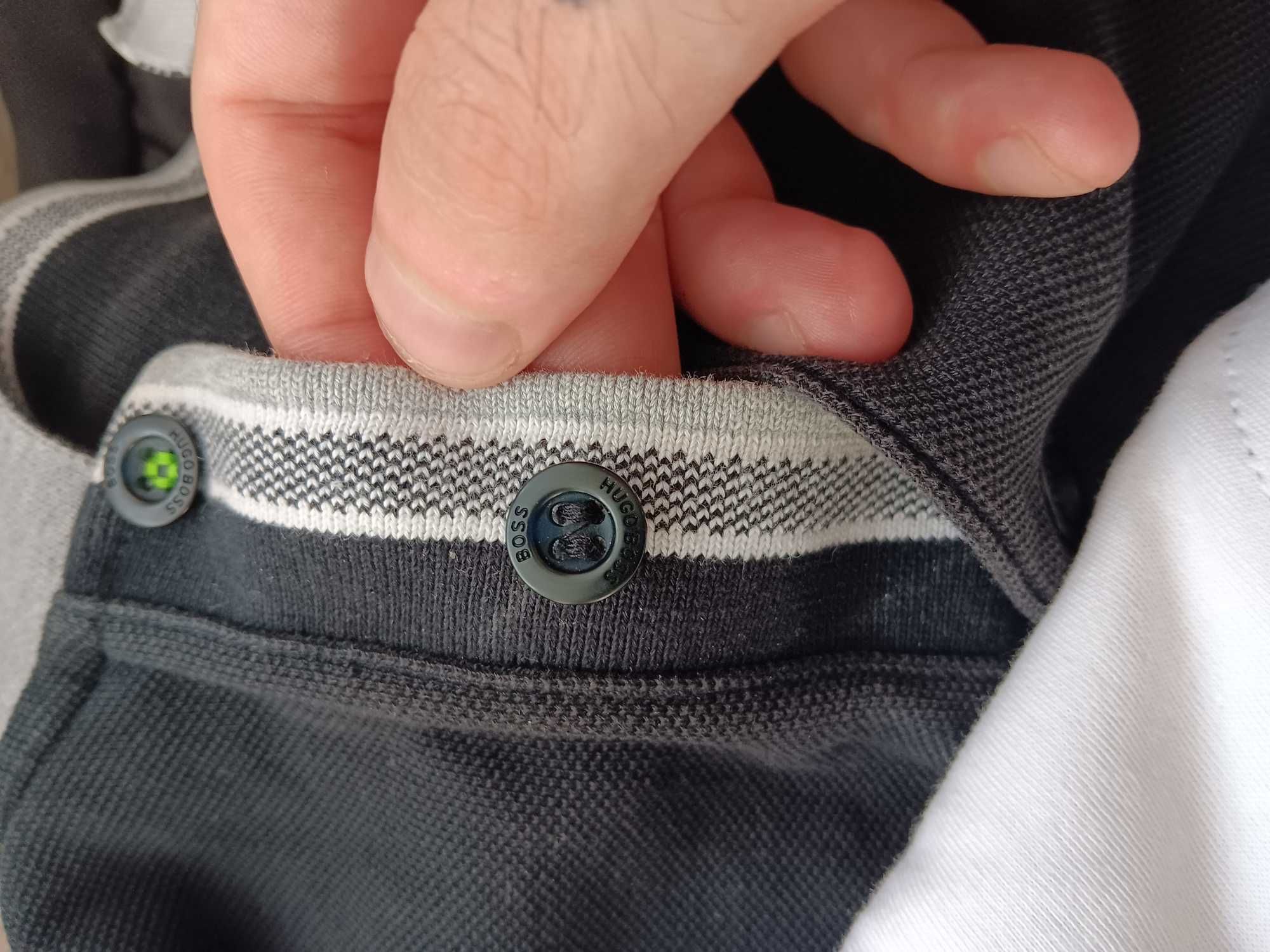 Тениска със яка HUGO BOSS