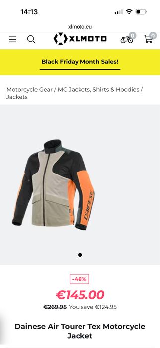 Dainese Air Tourer Tex Motorcycle Jacket - 50