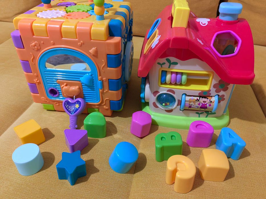 Jucării multifuncționale cu sortare de forme
