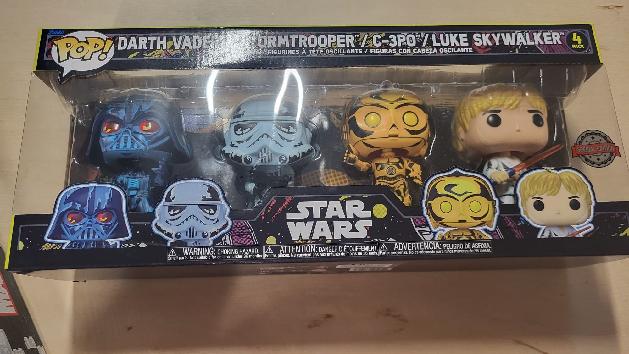 STAR WARS, Set 4 figurine Funko Pop, cutie sigilata