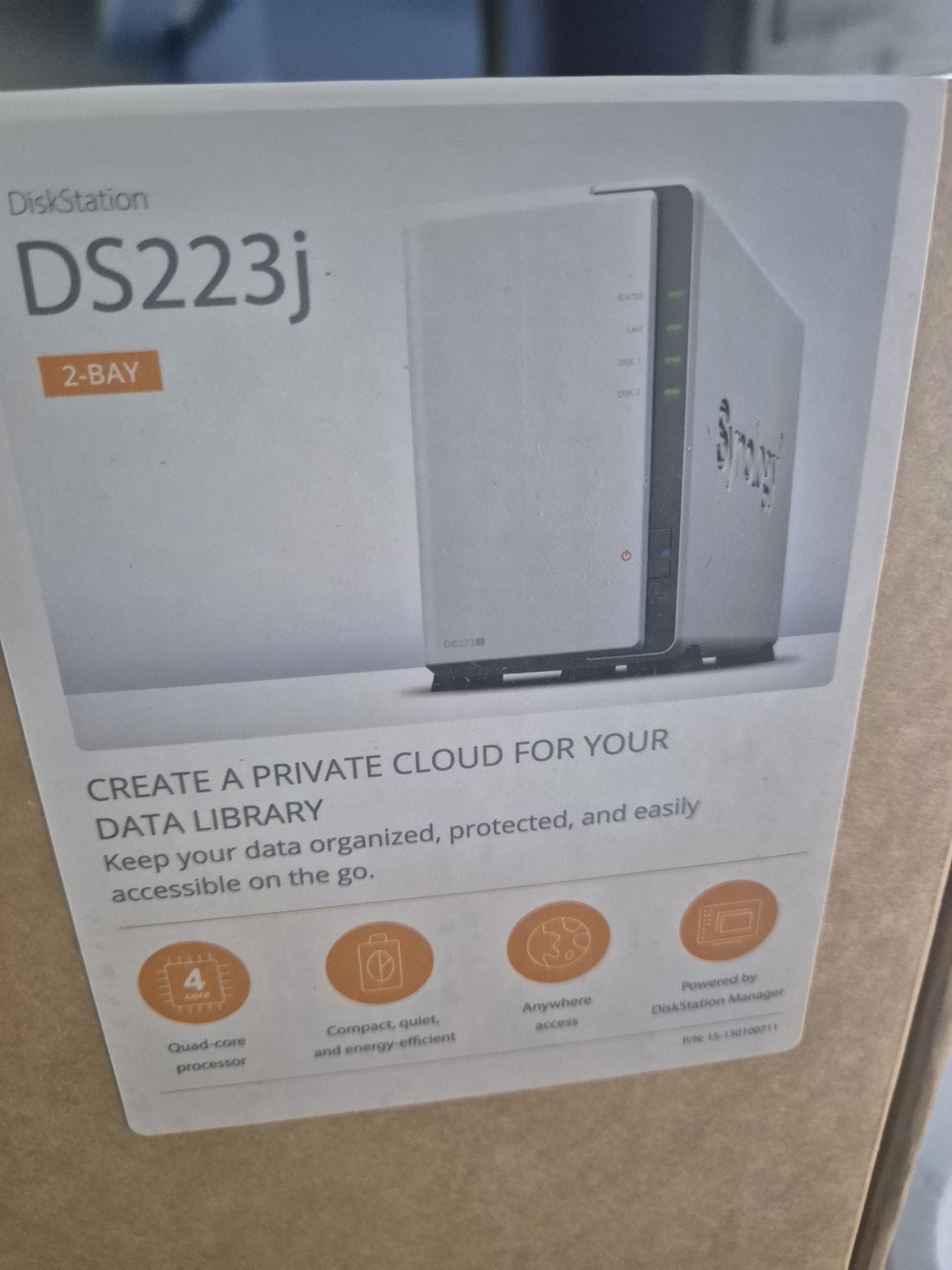 DiskStation DS223jмрежово устройство за съхранение на данни (NAS),