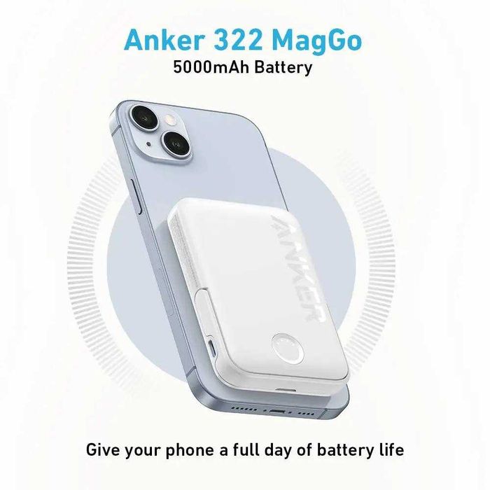 Anker Power Bank Компактный с Подставкой 5000mAh 12W. Есть доставка