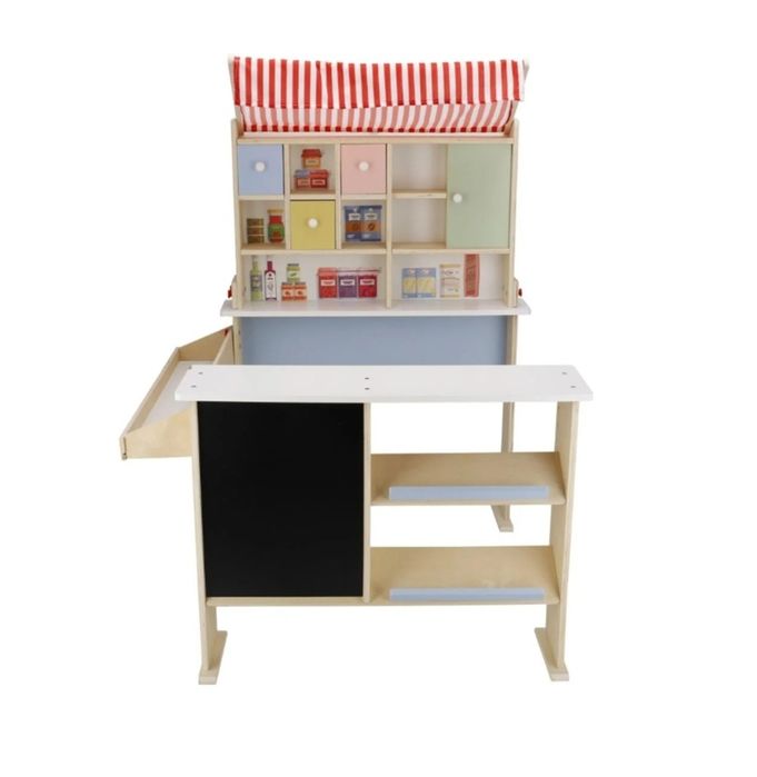 Дървен щанд магазин,Дървен детски комплект за игра
