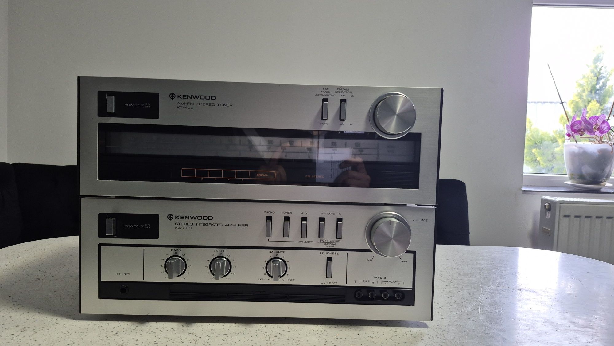 Amplificator Kenwood KA-30 și tuner Kenwood KT-400