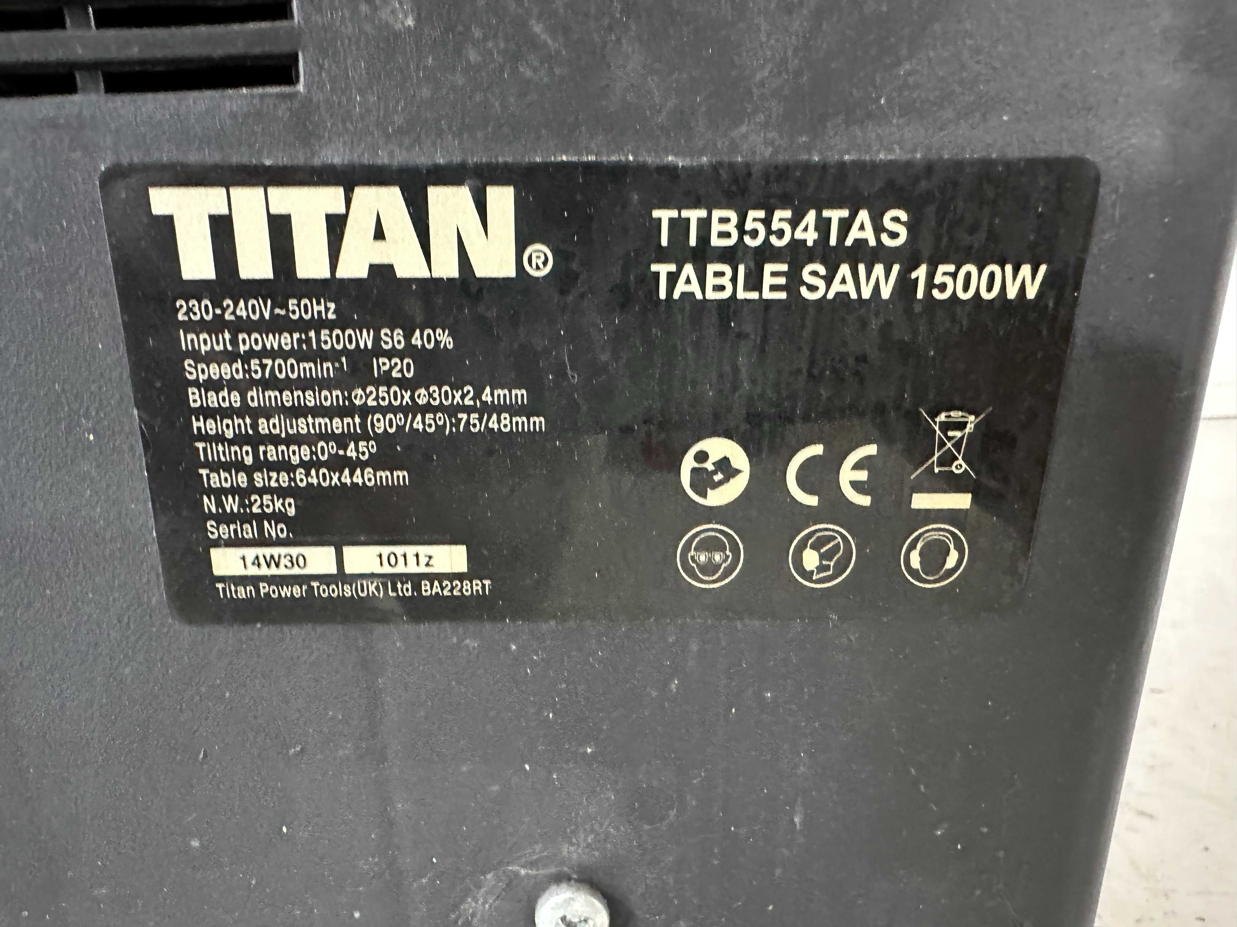 Циркуляр за дърво - Titan 1500 W