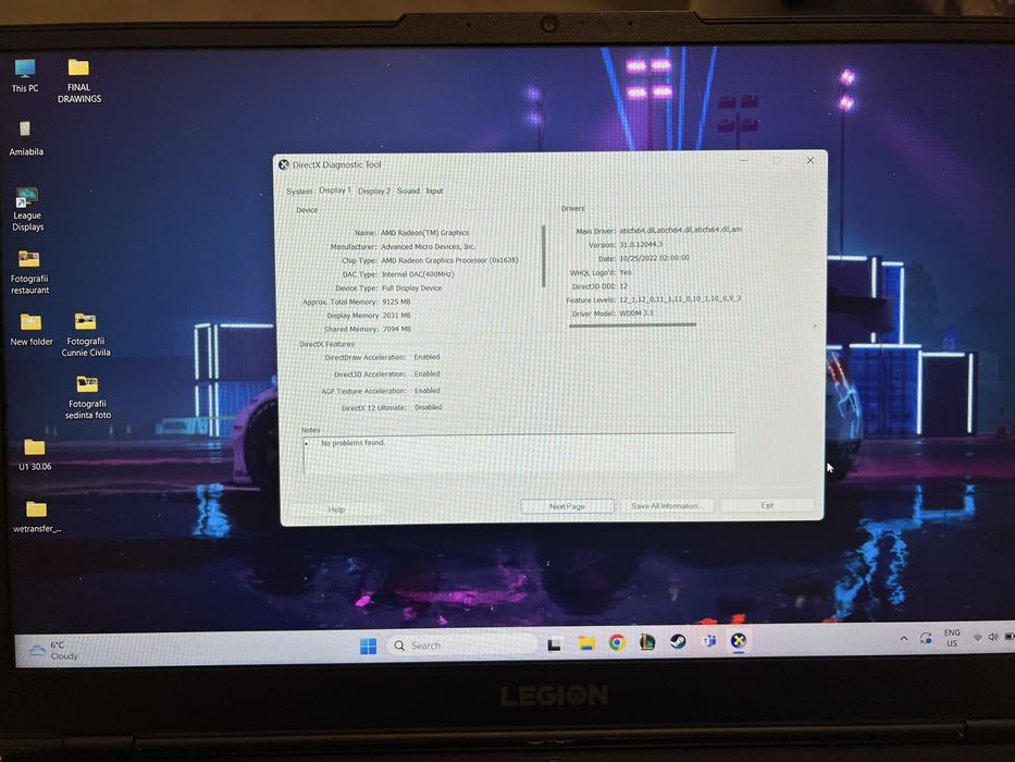 Laptop Lenovo Legion 5 gaming 15ACH6H