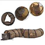 jucarie tub tunel pliabil joaca distractie animal de companie