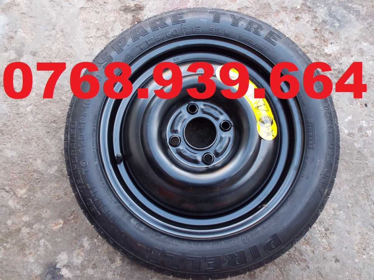 vand roata de rezerva ingusta pe 15" pt ford B-MAX si fiesta model nou