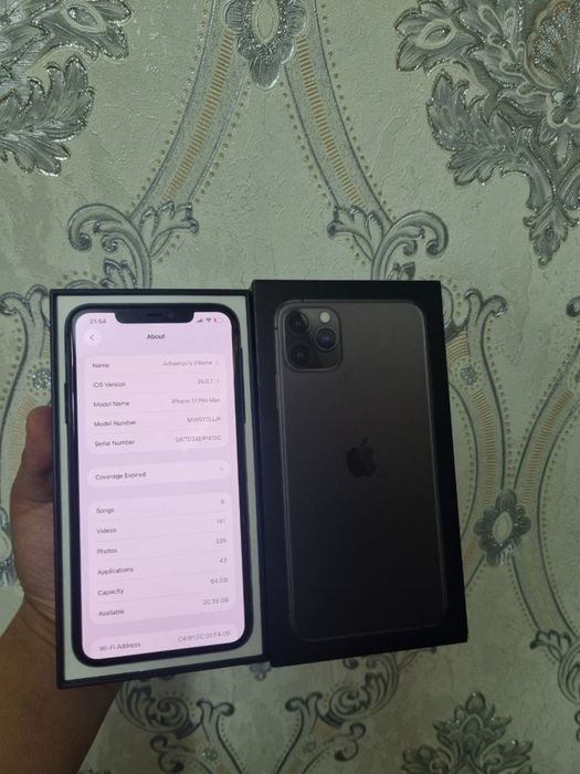 iPhone 11 pro max abmen yoki naqt