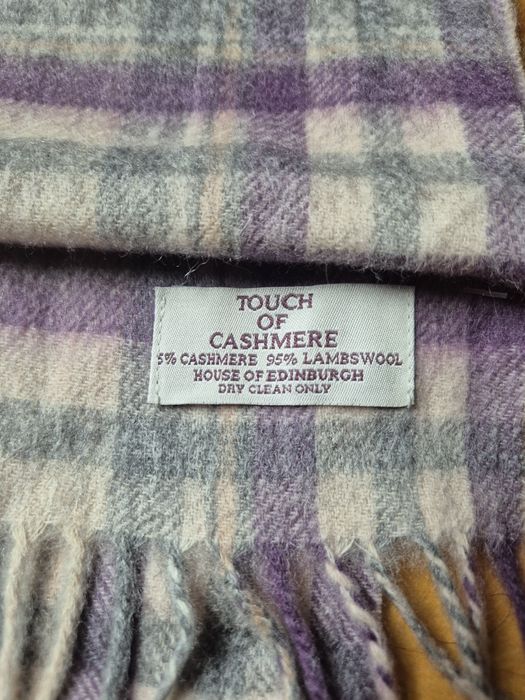 Eșarfă / Fular lux House of Edinburgh, Touch of Cashmere, Lână & Casmi