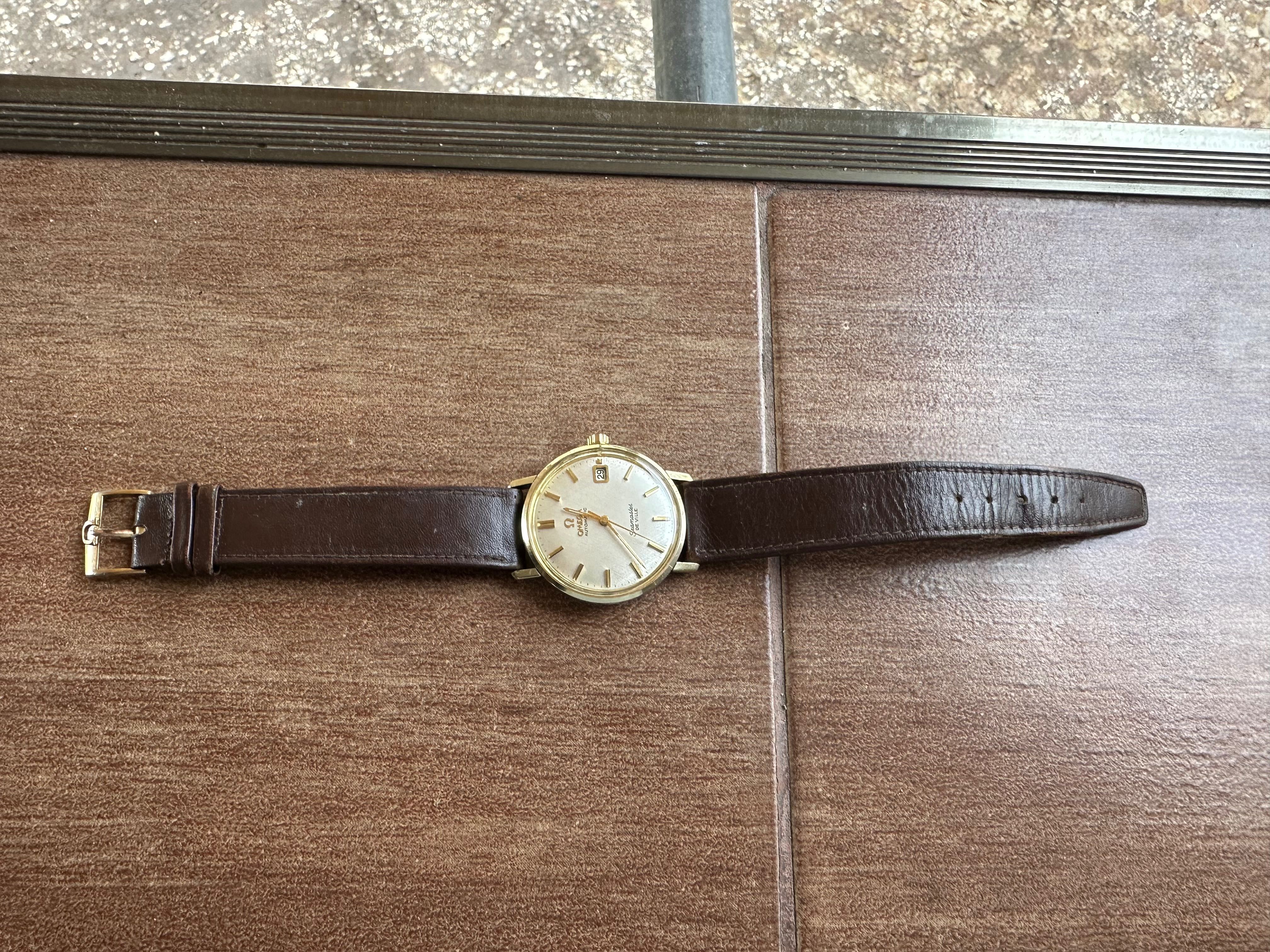 Омега Omega seamaster devile мъжки часовник от 60те. Злато стомана.
