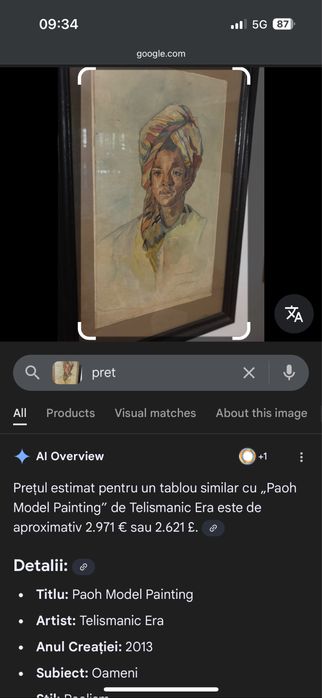 Tablou de vanzare antic