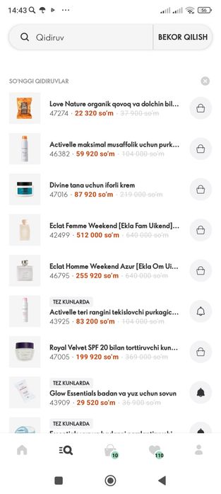 Brend turdagi Oriflame mahsulotlari bizda