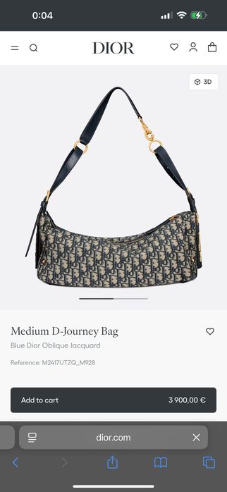 DIOR чанта с дръжка