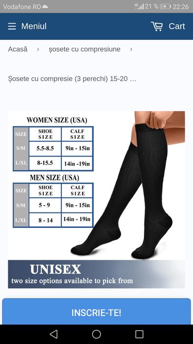 Ciorapi compresivi, set 3 perechi