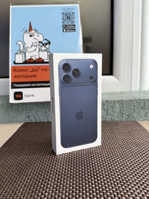 НОВ! 256Gb *ЛИЗИНГ* iPhone 17 Pro Max Deep Blue / Гаранция Айфон
