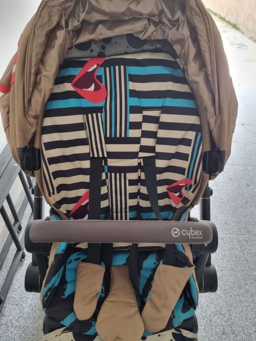 Cybex priam Karolina Kurkova количка със златно шаси