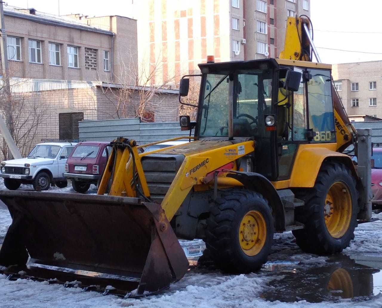 Услуги погрузчика экскаватора