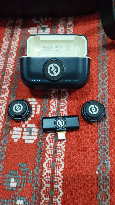 Microfon wireless Hollyland Lark M2, conector tip Lightning