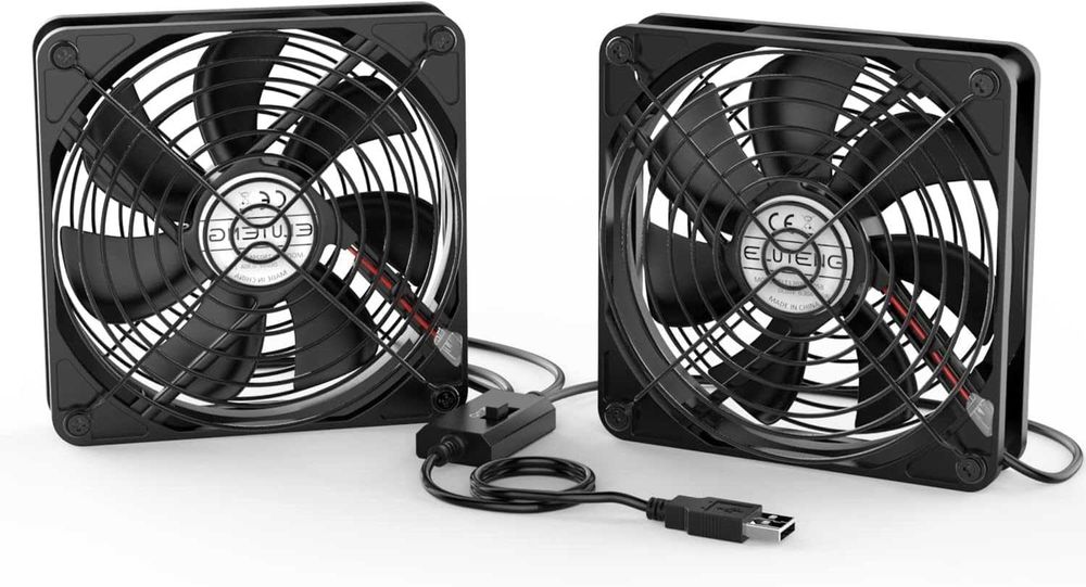 ELUTENG USB PC Computer Fan 140mm with 3 Speed Adjustable 5V 1500 RPM