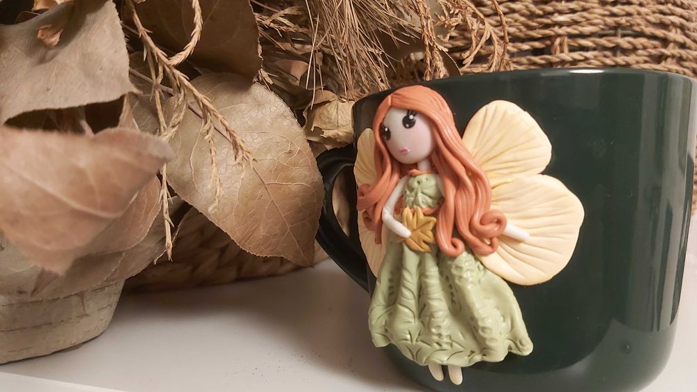 Cadou pentru fetite, sotie/iubita, cana zana handmade