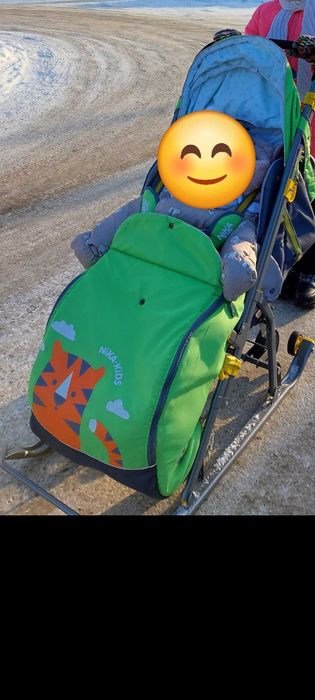 Санки Nika с колесиками.