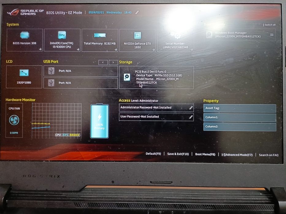 Laptop Gaming ASUS ROG Strix G G531GT cu procesor Intel Core i5-9300H