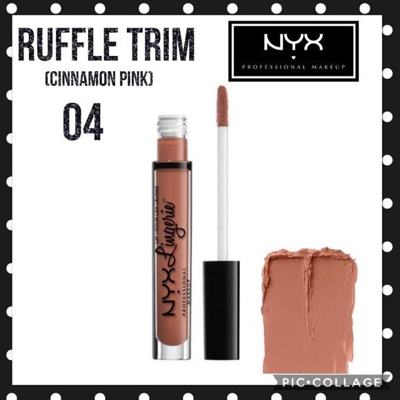 Ruj de buze lichid mat NYX Lip Lingerie 04 Ruffle Trim