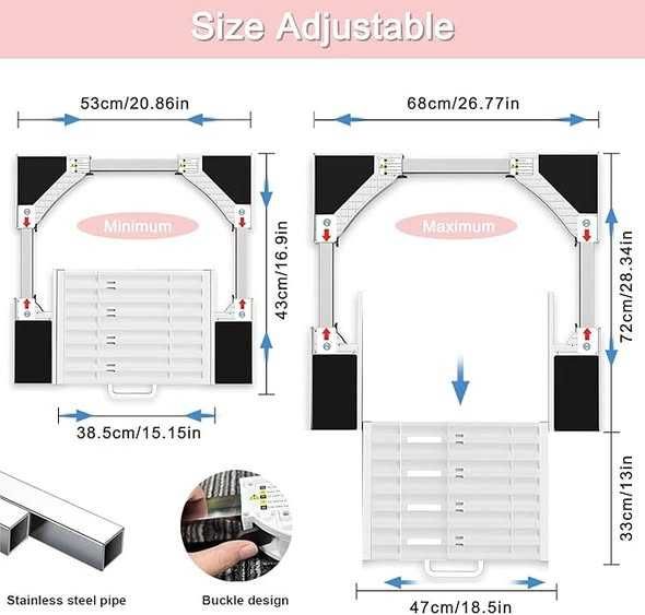 Kituri de stivuire pentru mașini de spălat NIUXX cu raft glisant