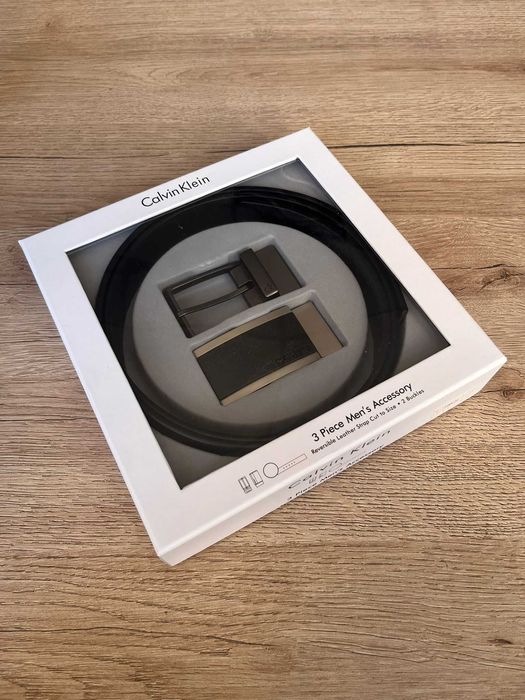 Мъжки подаръчен комплект колан Calvin Klein 046 !