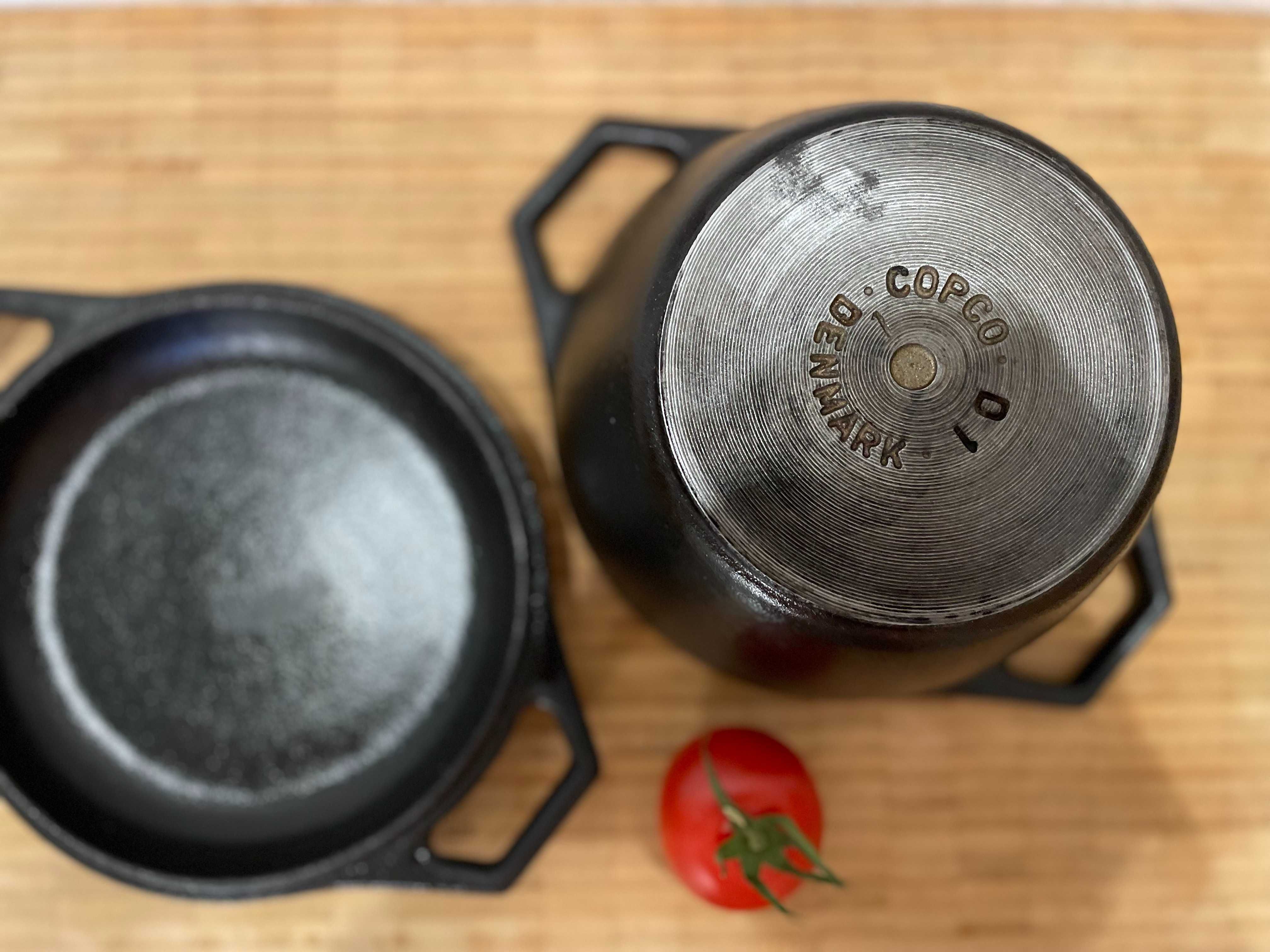 oala fonta pt fondue si cuptor design scandinav COPCO D1 Danemarca