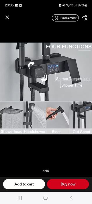 Coloana de Dus Smart, Display LED