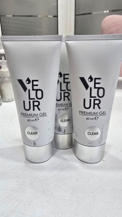 3бр прозрачен Акригел Velour