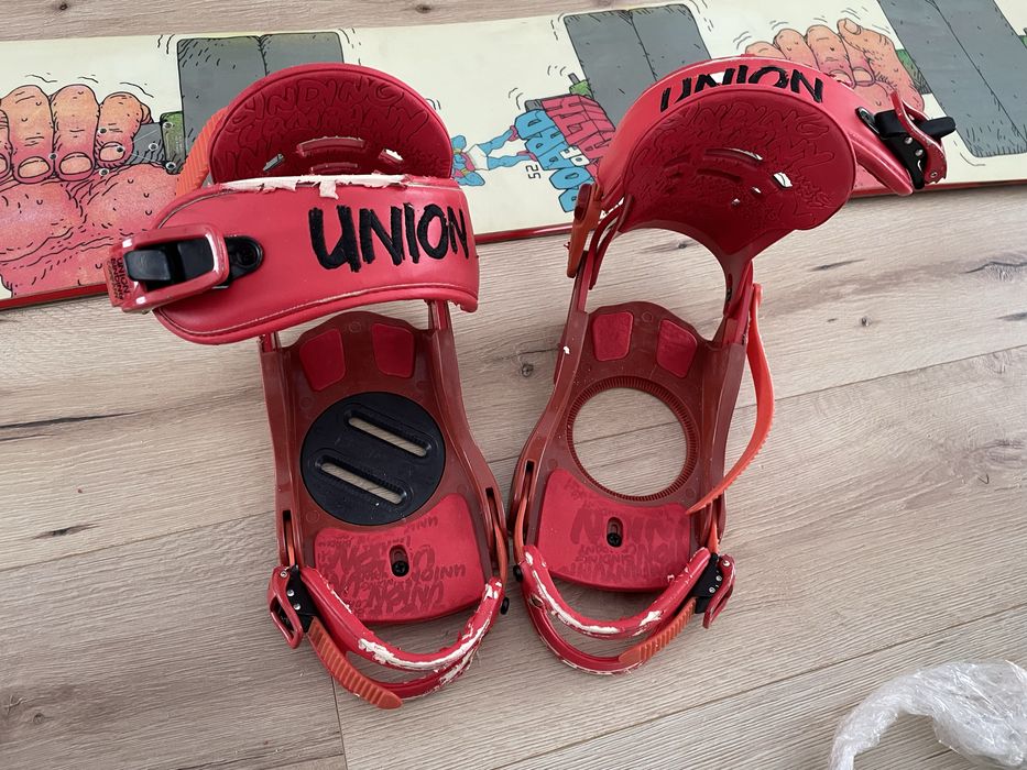 Placa snowborad Burton Board of Health+legaturi Union