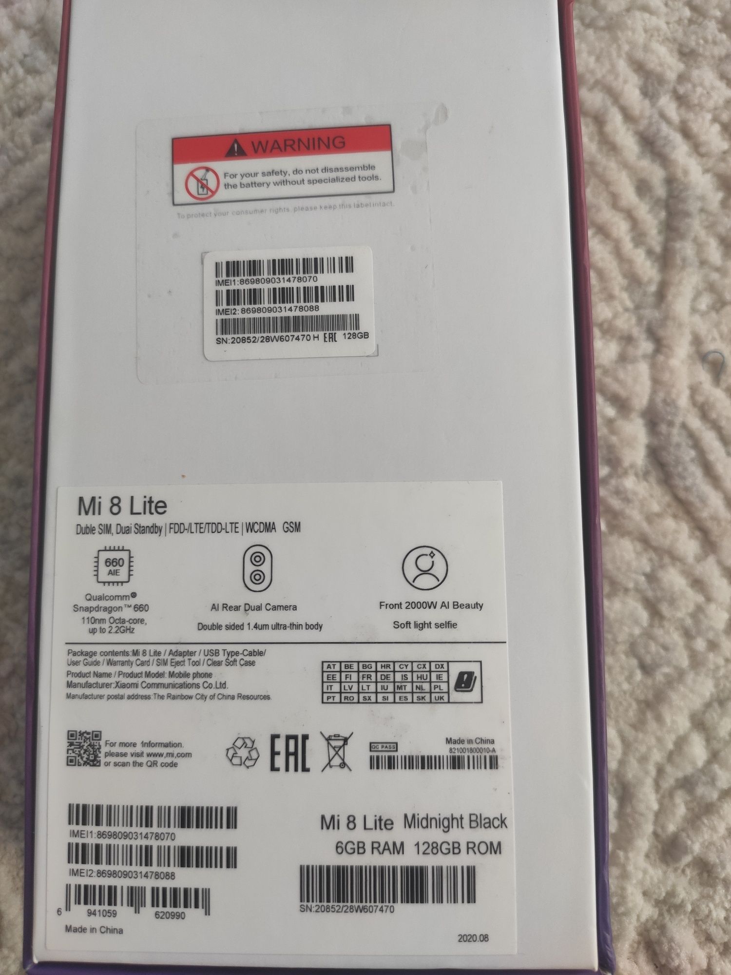 Xiaomi Mi 8 lite